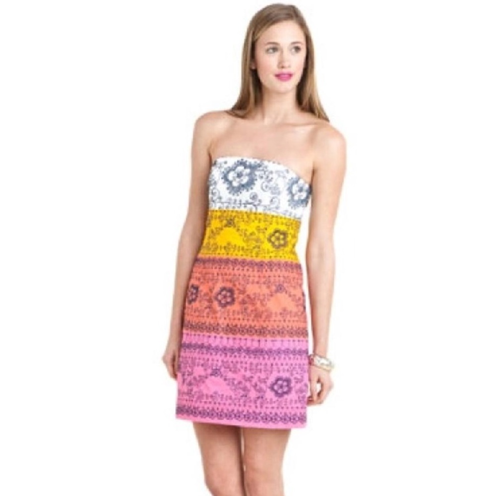 NWT $298 Lilly Pulitzer Bowen Dress Colorblocked